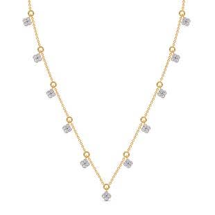 Floral Charisma Diamond Charm Necklace