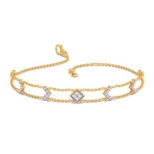 End Point Diamond Chain Bracelet