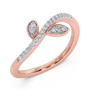 Leaf Triumph Diamond Ring