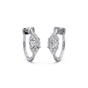 Hunters Moon Diamond Hoop Earrings