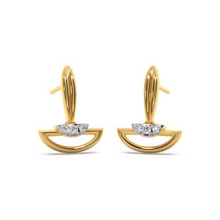 Semisphere Diamond Dangle Earrings