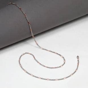 Mirabilia Platinum And Rose Gold Chain