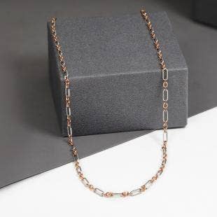 Affirmation Platinum And Rose Gold Chain