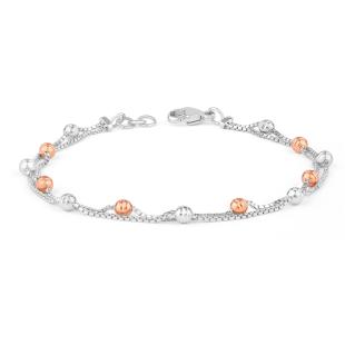 Magic Orbs Platinum Chain Bracelet