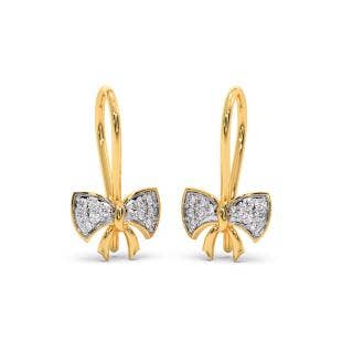 Bow Craze Diamond Dangle Earrings