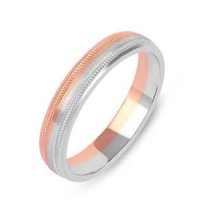 Rosy Hue Platinum Band For Her
