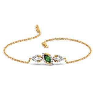 Majestic Marquise Diamond And Gemstone Chain Bracelet