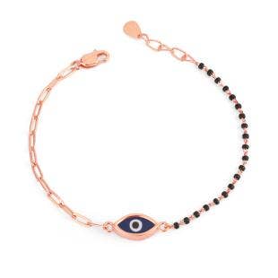 Ward Off Evil Eye Gold Chain Bracelet