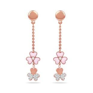 Flowers Of Paradise Gold Dangle Earrings