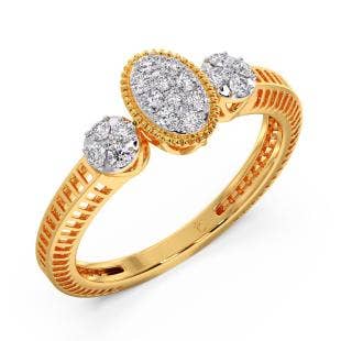 Florid Illusion Diamond Ring