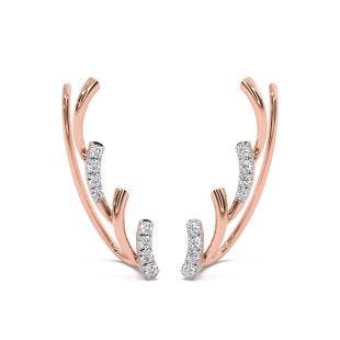Antlers Diamond Ear Cuffs