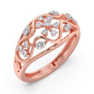 Majestic Floral Diamond Ring