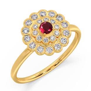 Flora Diamond And Gemstone Ring