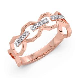 Linked Diamond Ring