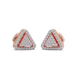 Tangle Diamond Stud Earrings