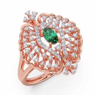 Aadhavi Diamond And Gemstone Ring
