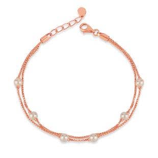 Elegant Fine Line Gold And Gemstone Chain Bracelet