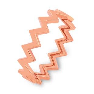 Zigzagging Gold Band Ring