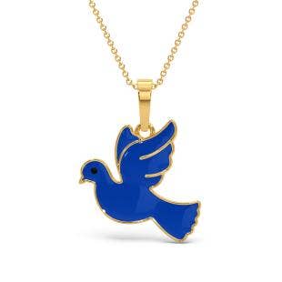 Love Bird Gold Pendant