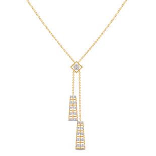 Alka Diamond Lariate Necklace