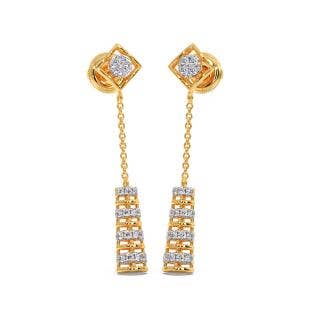Alka Diamond Dangle Earrings