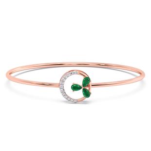 Darshi Diamond And Gemstone Oval Bracelet
