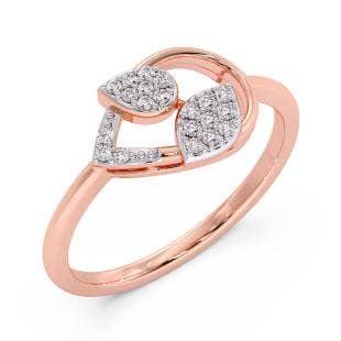 Trio Leaf Diamond Ring