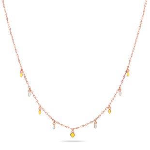 Senna Clover Gold Charm Necklace
