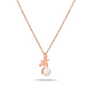 Simple Pearl Gold Pendant With Chain