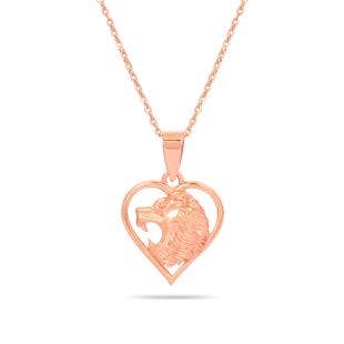 I Love Lion Gold Pendant
