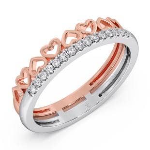 Posy Heart Diamond Ring