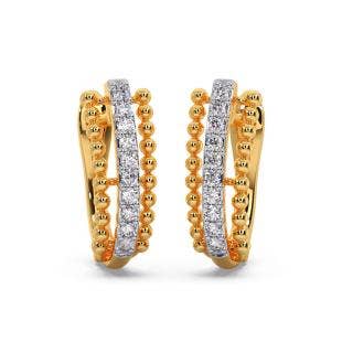 Nysha Diamond Hoop Earrings