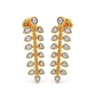 Leafy Affair Diamond Stud Earrings