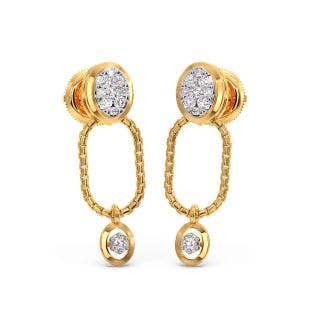 Vinita Diamond Dangle Earrings