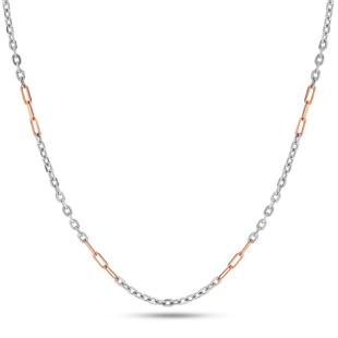 Yasir Platinum And Rose Gold Chain