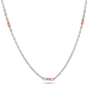 Lira Platinum And Rose Gold Chain