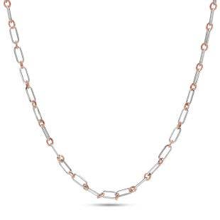Martin Platinum And Rose Gold Chain