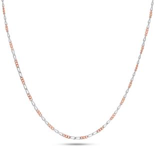 Lisha Platinum And Rose Gold Chain