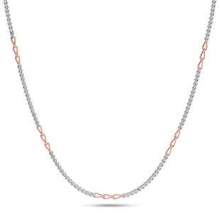 Faris Platinum And Rose Gold Chain