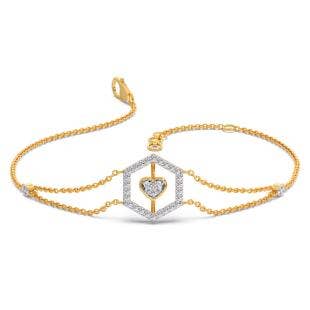 Blush Heart Diamond Bracelet