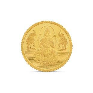 Kalyan Jewellers 2 grams 24K Gaja Laxmi Gold Coin