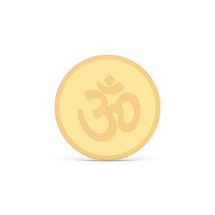 Kalyan Jewellers 5 grams 24K Om Gold Coin