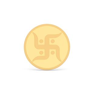 Kalyan Jewellers 5 grams 24K Swastik Gold Coin
