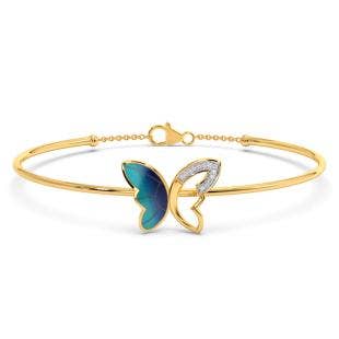 Chilasa Butterfly Diamond Oval Bracelet