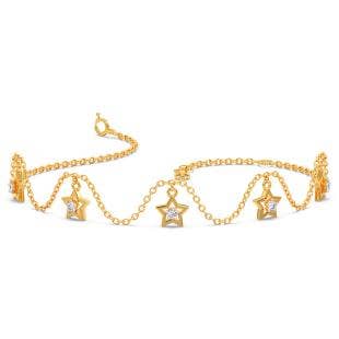 Antlia Diamond Charm Chain Bracelet