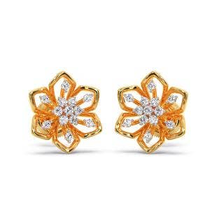 Fuscia Diamond Earrings