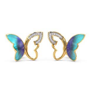 Chilasa Butterfly Diamond Earrings