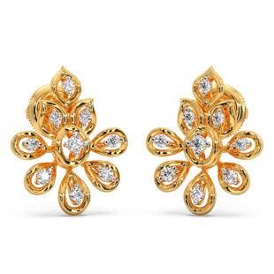 Calla Lily Diamond Earrings