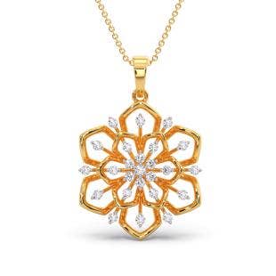 Fuscia Diamond Pendant