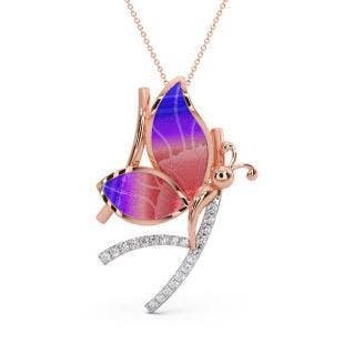 Janetta Butterfly Diamond Pendant